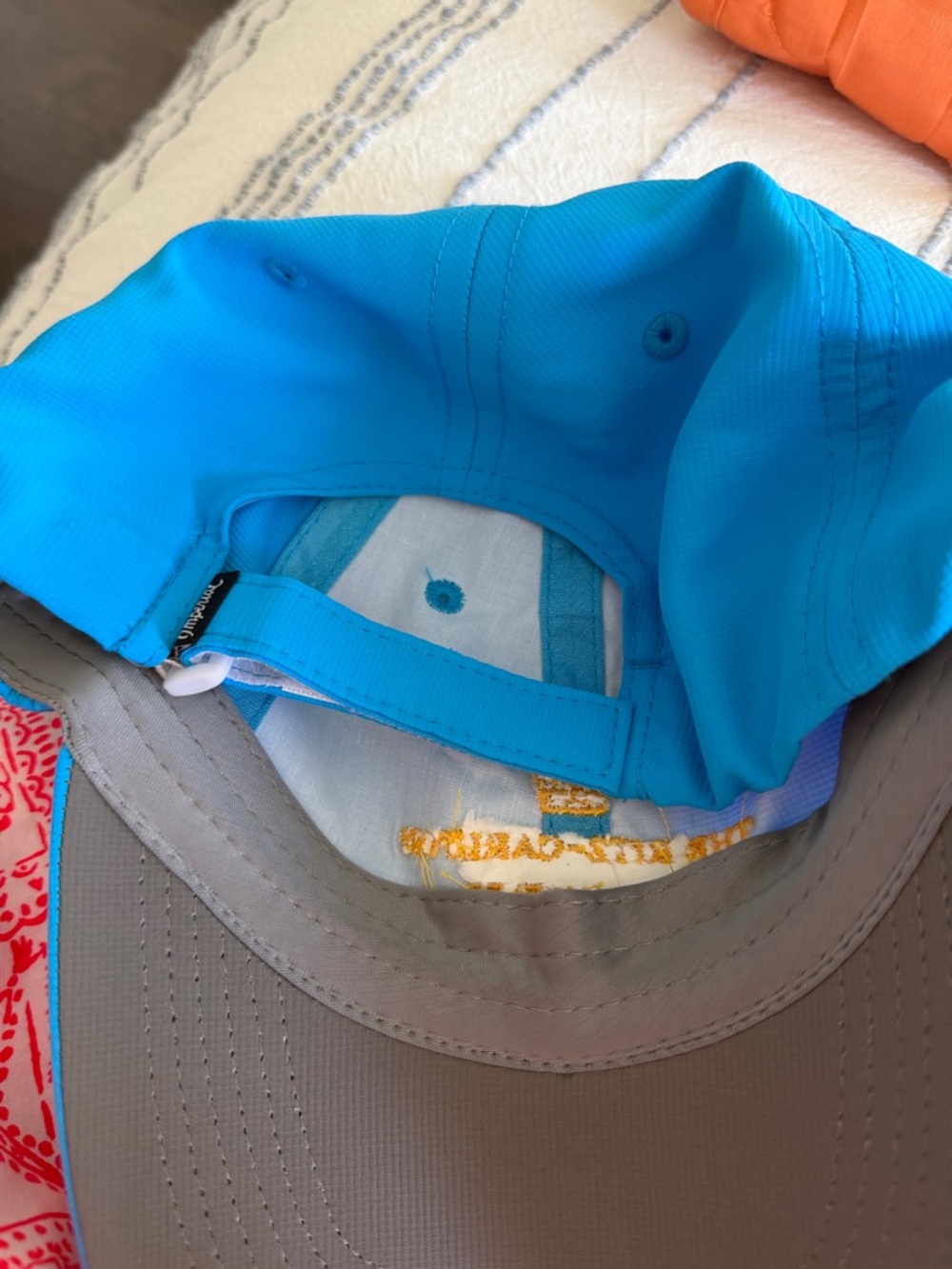Vineyard Vines Blue Baseball Cap with Yellow Ritz-Carlton Los Angeles Embroidery - Picture 4 of 4